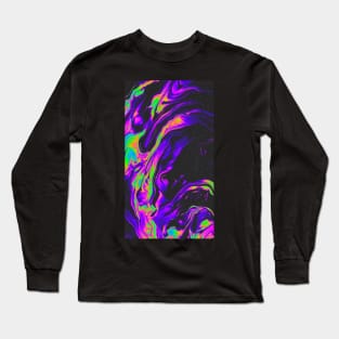 Neon Galaxy Pattern Long Sleeve T-Shirt